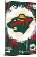 NHL Minnesota Wild - Maximalist Logo 23-Trends International-Mounted Poster