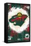 NHL Minnesota Wild - Maximalist Logo 23-Trends International-Framed Stretched Canvas