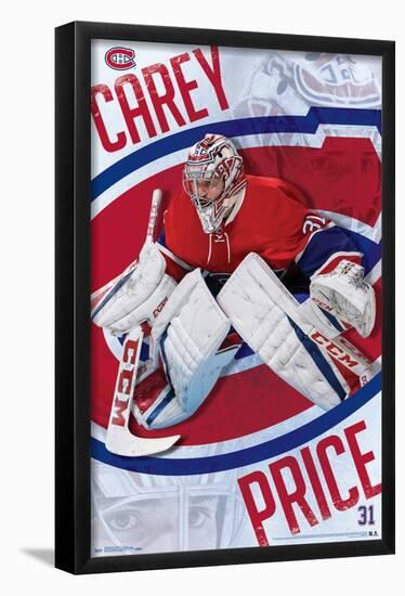 NHL Montreal Canadiens - Carey Price 17-Trends International-Framed Poster