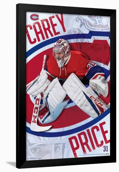 NHL Montreal Canadiens - Carey Price 17-Trends International-Framed Poster