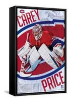 NHL Montreal Canadiens - Carey Price 17-Trends International-Framed Stretched Canvas