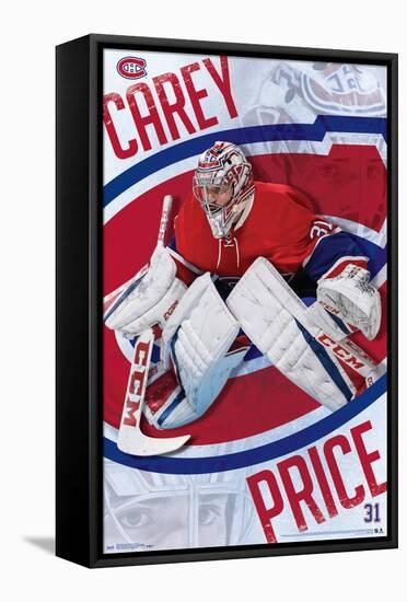 NHL Montreal Canadiens - Carey Price 17-Trends International-Framed Stretched Canvas