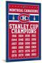 NHL Montreal Canadiens Champions 13-Trends International-Mounted Poster
