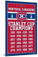 NHL Montreal Canadiens Champions 13-Trends International-Mounted Poster