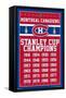 NHL Montreal Canadiens Champions 13-Trends International-Framed Stretched Canvas