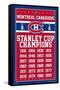 NHL Montreal Canadiens Champions 13-Trends International-Framed Stretched Canvas