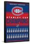 NHL Montreal Canadiens - Champions 23-Trends International-Framed Poster