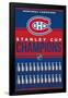 NHL Montreal Canadiens - Champions 23-Trends International-Framed Poster