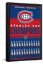 NHL Montreal Canadiens - Champions 23-Trends International-Framed Poster