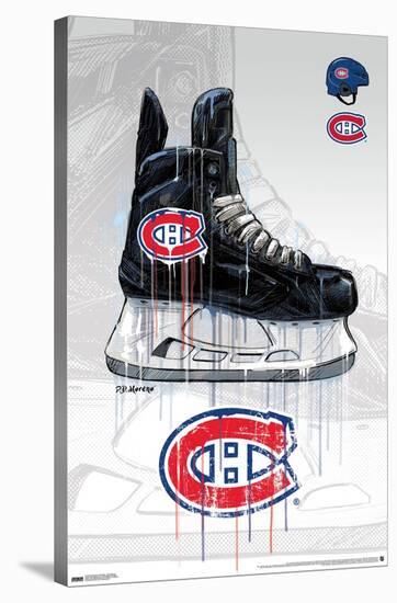 NHL Montreal Canadiens - Drip Skate 21-Trends International-Stretched Canvas