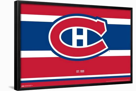 NHL Montreal Canadiens - Logo 21-Trends International-Framed Poster