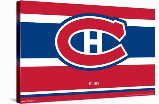NHL Montreal Canadiens - Logo 21-Trends International-Stretched Canvas