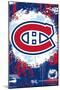 NHL Montreal Canadiens - Maximalist Logo 23-Trends International-Mounted Poster