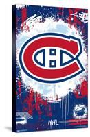 NHL Montreal Canadiens - Maximalist Logo 23-Trends International-Stretched Canvas