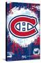 NHL Montreal Canadiens - Maximalist Logo 23-Trends International-Stretched Canvas