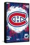 NHL Montreal Canadiens - Maximalist Logo 23-Trends International-Framed Stretched Canvas