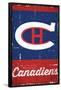 NHL Montreal Canadiens - Retro Logo 13-Trends International-Framed Poster