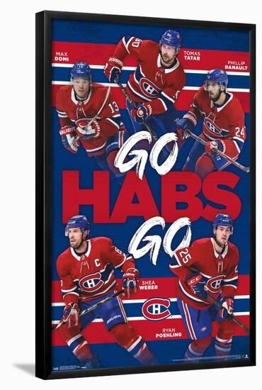 NHL MONTREAL CANADIENS - TEAM-null-Framed Poster