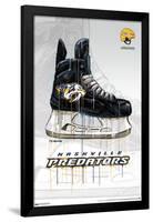 NHL Nashville Predators - Drip Skate 21-Trends International-Framed Poster