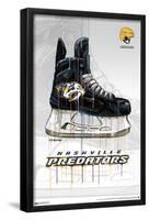 NHL Nashville Predators - Drip Skate 21-Trends International-Framed Poster