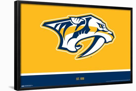 NHL Nashville Predators - Logo 21-Trends International-Framed Poster