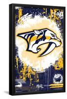 NHL Nashville Predators - Maximalist Logo 23-Trends International-Framed Poster