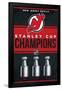 NHL New Jersey Devils - Champions 23-Trends International-Framed Poster