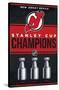 NHL New Jersey Devils - Champions 23-Trends International-Stretched Canvas