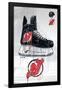 NHL New Jersey Devils - Drip Skate 21-Trends International-Framed Poster