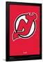 NHL New Jersey Devils - Logo 21-Trends International-Framed Poster