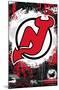 NHL New Jersey Devils - Maximalist Logo 23-Trends International-Mounted Poster