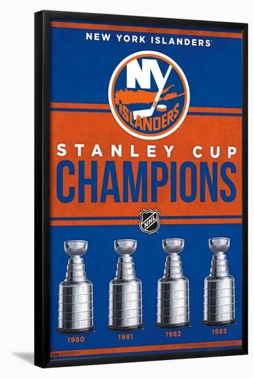 NHL New York Islanders - Champions 23-Trends International-Framed Poster