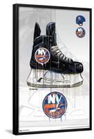 NHL New York Islanders - Drip Skate 21-Trends International-Framed Poster