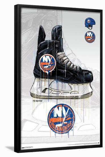 NHL New York Islanders - Drip Skate 21-Trends International-Framed Poster