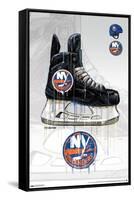 NHL New York Islanders - Drip Skate 21-Trends International-Framed Stretched Canvas