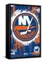 NHL New York Islanders - Maximalist Logo 23-Trends International-Framed Stretched Canvas