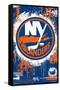 NHL New York Islanders - Maximalist Logo 23-Trends International-Framed Stretched Canvas