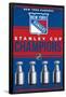 NHL New York Rangers - Champions 23-Trends International-Framed Poster