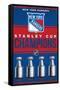 NHL New York Rangers - Champions 23-Trends International-Framed Stretched Canvas