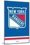 NHL New York Rangers - Logo 21-Trends International-Mounted Poster