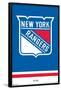 NHL New York Rangers - Logo 21-Trends International-Framed Poster