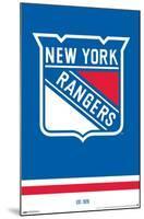 NHL New York Rangers - Logo 21-Trends International-Mounted Poster
