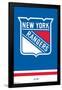 NHL New York Rangers - Logo 21-Trends International-Framed Poster