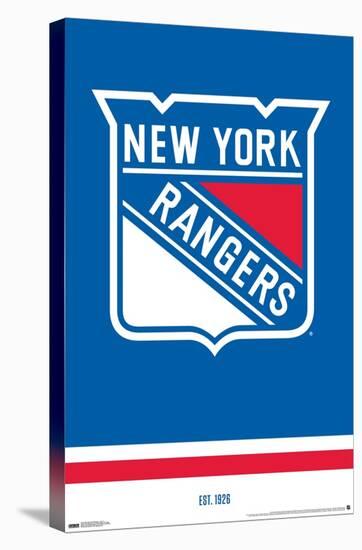 NHL New York Rangers - Logo 21-Trends International-Stretched Canvas