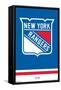 NHL New York Rangers - Logo 21-Trends International-Framed Stretched Canvas