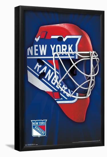 NHL New York Rangers - Mask 16-Trends International-Framed Poster