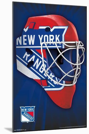 NHL New York Rangers - Mask 16-Trends International-Mounted Poster