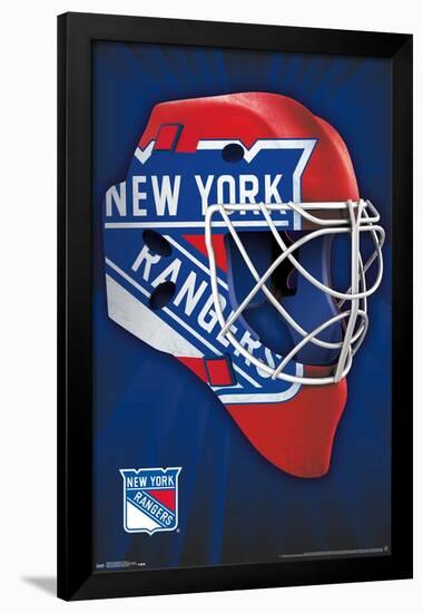 NHL New York Rangers - Mask 16-Trends International-Framed Poster