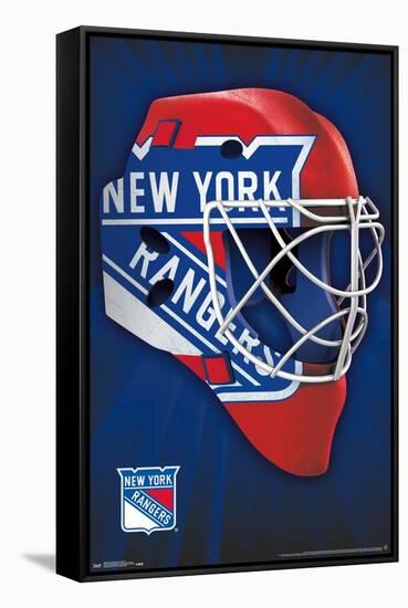 NHL New York Rangers - Mask 16-Trends International-Framed Stretched Canvas