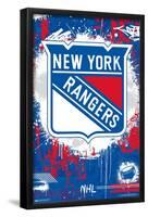 NHL New York Rangers - Maximalist Logo 23-Trends International-Framed Poster